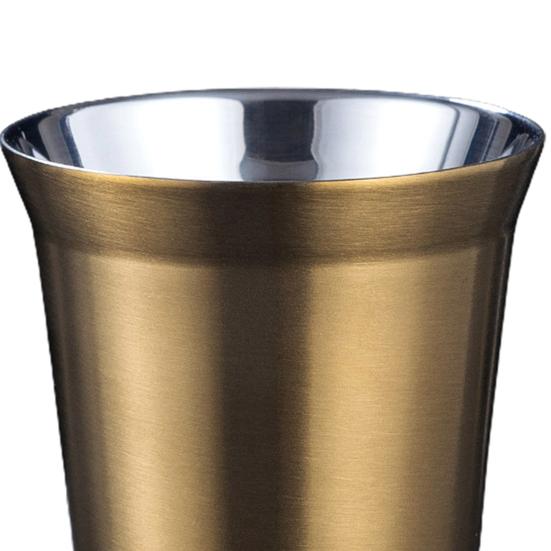 86ml Dvouvrstvý účinný šálek na kávu z nerezové oceli Praktický tepelně odolný šálek na vodu Home