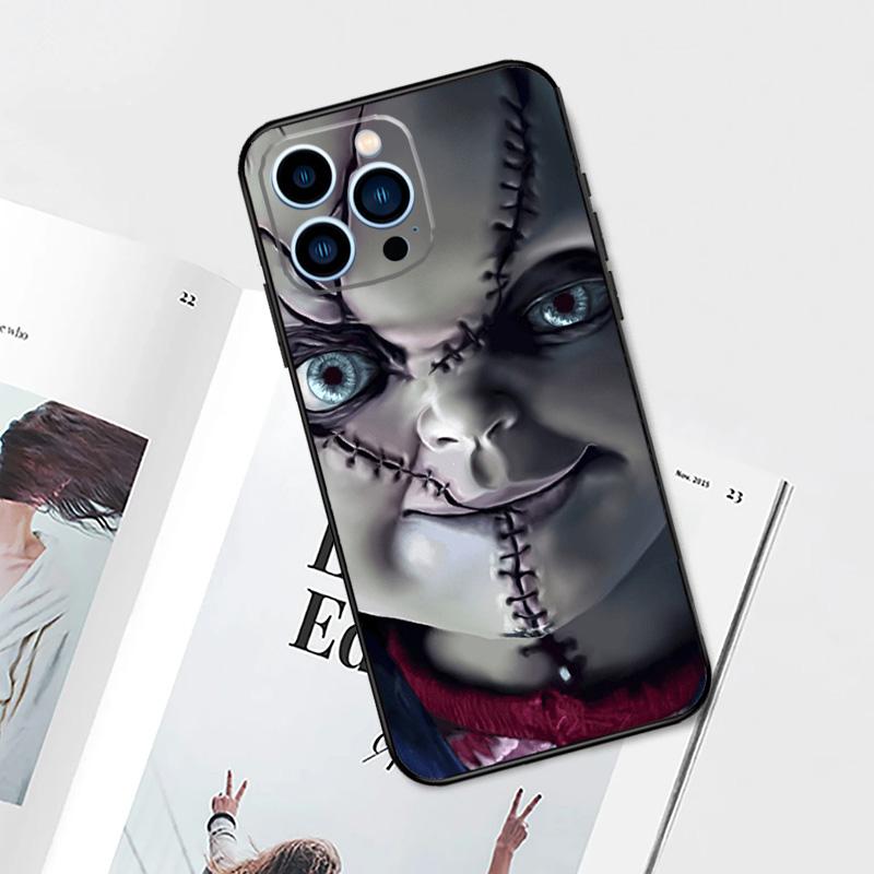 Chucky Doll Horror Movie Case For iPhone 17 Pro Max 14 13 12 11 15 16 Pro Max mini 15 Plus 16e 17 Air Phone Cover