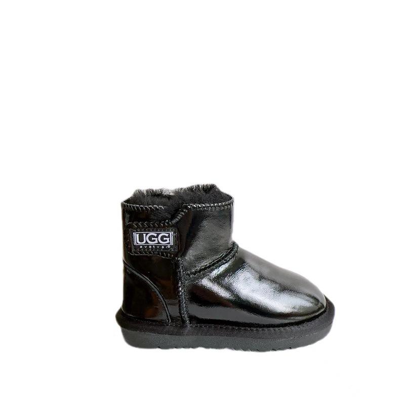 Children's Genuine Leather Snow Boots Sheepskin Fur Integrated Short Boots Waterproof Non-slip Cotton Shoes
