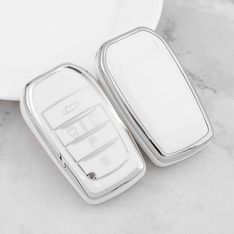 Silver Edge Car Key Shell for Toyota Alphard/Vellfire (Button 23456)
