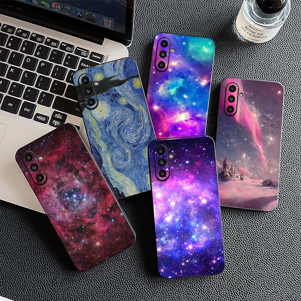 Star Universe Galaxy Sky Casing Phone Cover for Samsung Galaxy S25 S24 S23 FE Plus Ultra S7 Edge A16 A15 5G s25+ Soft Case