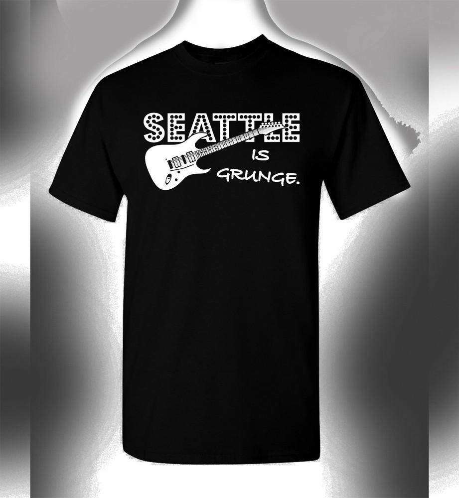 

Seattle Is Grunge T-Shirt Rock Band Legends L