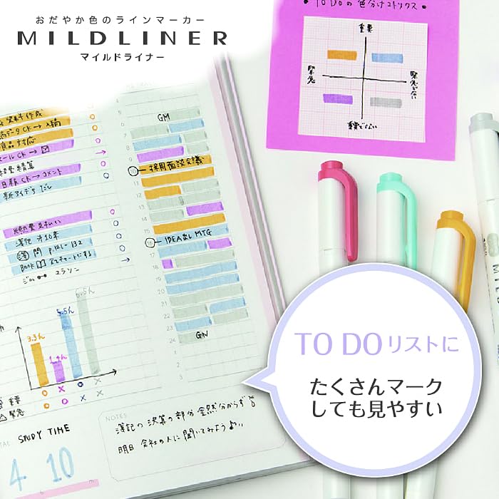 Zebra Mildliner Set Case Not Includes 1 Sample 40-Color (Complete Set, Included) Notebook.