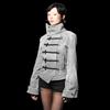 Giacca Corta Stile Napoleon Slim Fit Cappotto con Collo Rialzato Moda Cappotto Stile Corte Ottenuto