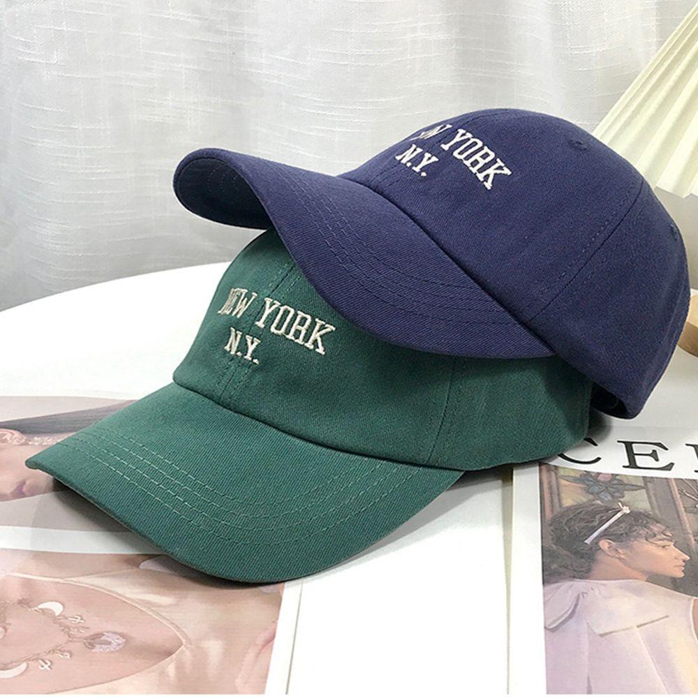 

Soft Unisex Outdoor Letter Embroidered Baseball Cap Korean Style Hat Women Hat Solid Color Cap червоний