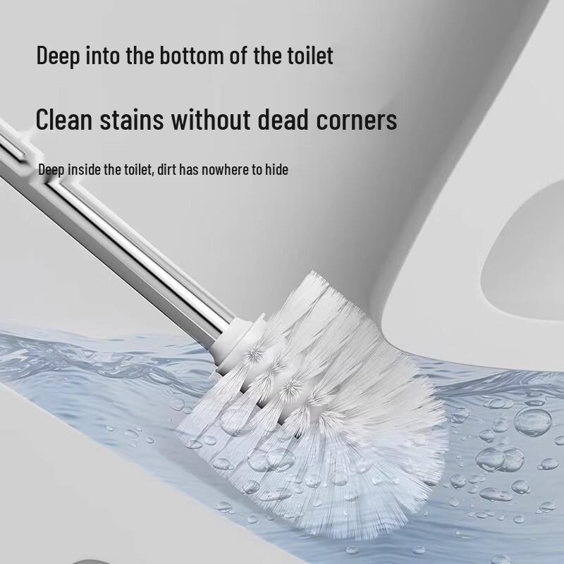 Danle Long Handle Toilet Brush with Holder