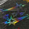 Meteor Motorcycle Vinyl Sticker Waterproof Non-fading 1 Set for Scooter Side Panel Rider Gift Decoration