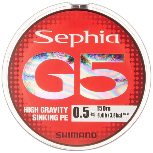 

SHIMANO PE Line Sephia G5 150m No. 0.5 Multicolor PL-E55N Fishing Line