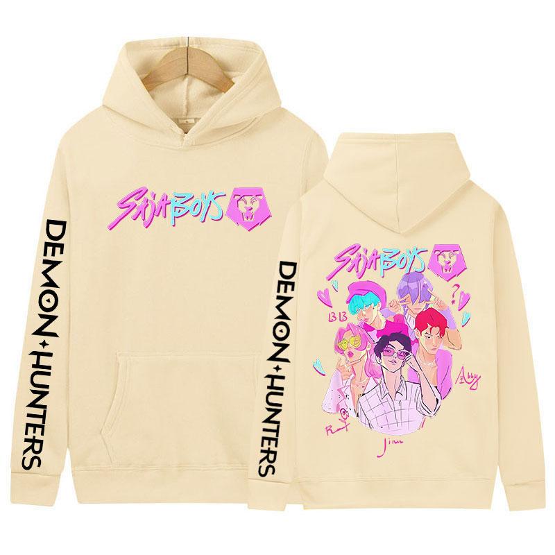 K-pop Saja Boys Demon Hunters Movie Graphic Hoody Men Women Clothing Fashion Oversized Sweatshirt Retro Aesthetic Fleece Hoodies