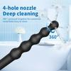 Silicone Long 58cm Anal Beads Plug Dilator Douche Enema Vagina Cleaning Kit Buttplug Syringe Shower Head Gay Sex Toy For Couples