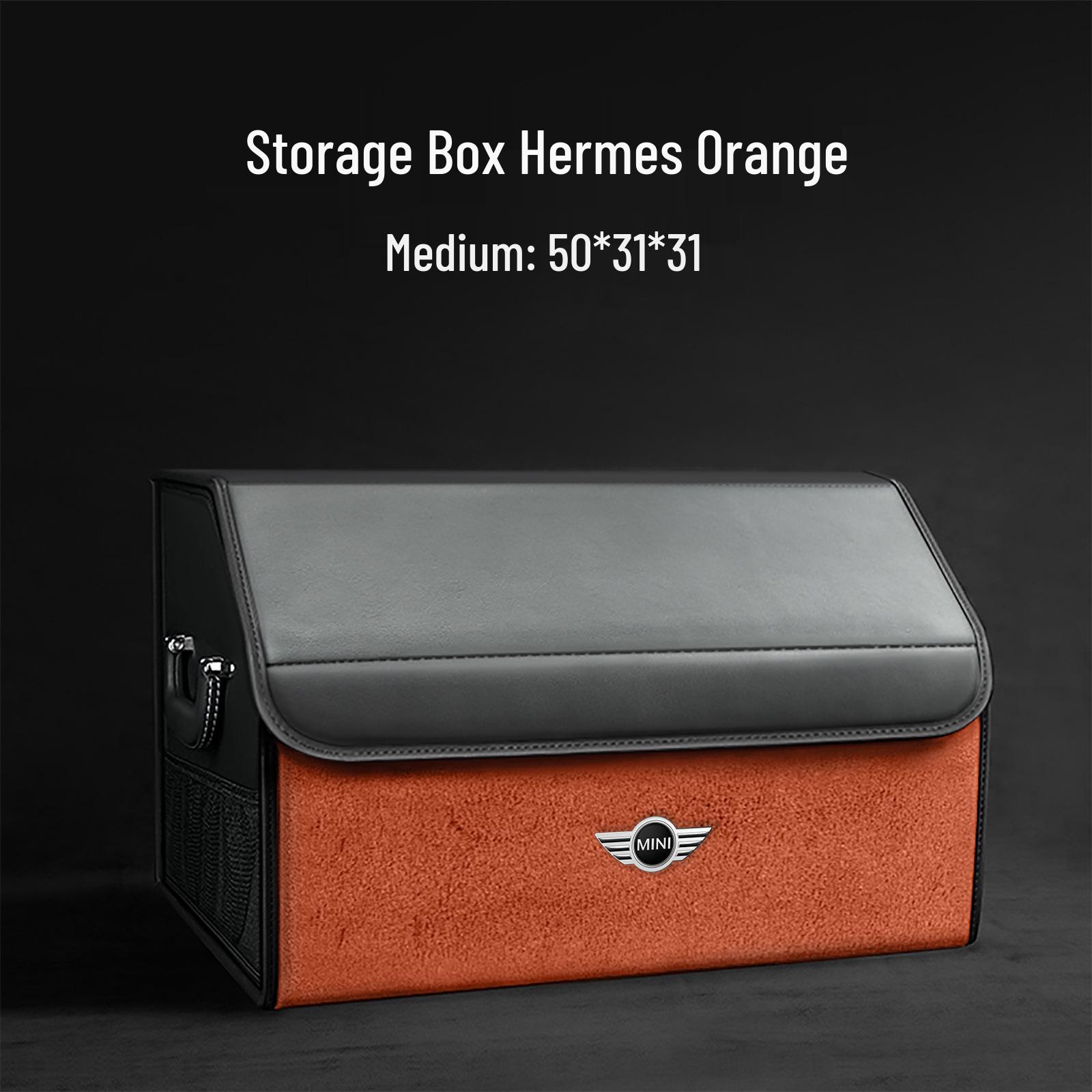 

BMW Mini Trunk Foldable Leather Storage Box - Car Interior Accessory