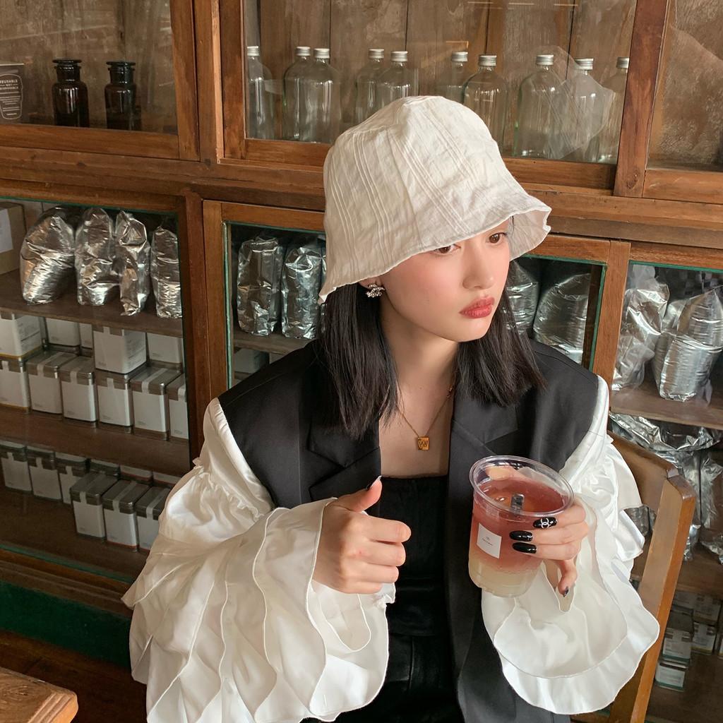 Vintage Inspired Cotton Fisherman Hat For Women Summer Sun Protection Brim Wide