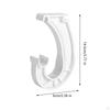 4 Pack Closet Rod Support for Hanging