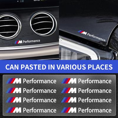 M LOGO Emblem Car Interior Random Stickers Car Steering Wheel Styling For X7 X3 X4 X5 X6 3 4 5 6 7 Series Z4 M M3 M5 M6 E38 E39 E46 E53 E60 E61