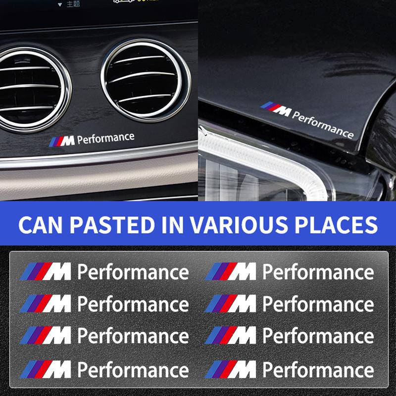 M LOGO Emblem Car Interior Random Stickers Car Steering Wheel Styling For BMW X7 X3 X4 X5 X6 3 4 5 6 7 Series Z4 M M3 M5 M6 E38 E39 E46 E53 E60 E61