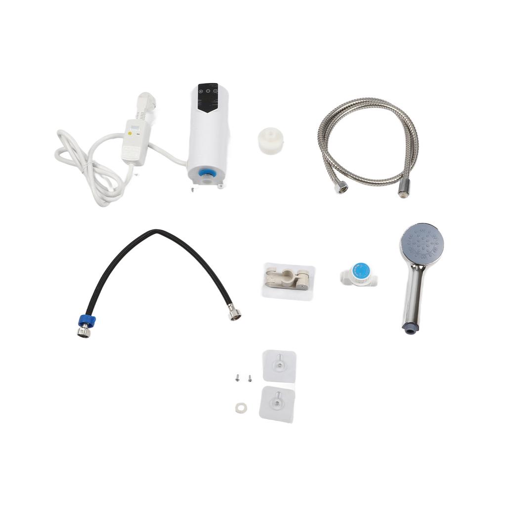 Mini Electric Water Heater DN15 Thread 5500W Thermostatic Instantaneous Water Heater with Shower