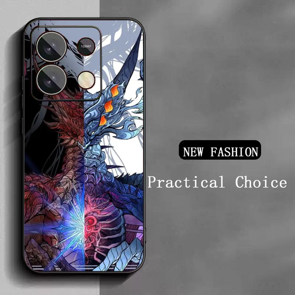 Monster Hunter Game Logo Design Phone Case For Redmi Note 14 13 12 11 Pro Plus S 5G 14C A3 Soft Black Phone Cover