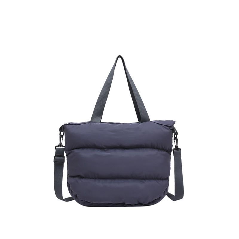 Large-capacity Cotton Clothes Cross-body Bag Women's New All-matching Cloud Down Single-shoulder Commuting Tote