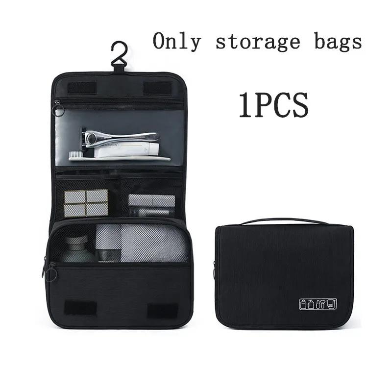 Makeup Bag With Twill Fabric,Large Capacity Portable Travel Storage Bag,Waterproof,Men's and Women's Hanging Toiletries Bag