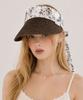 Emdijiti Floral Scarf Raffia Sun Visor _Brown [Mdf3Uen002]