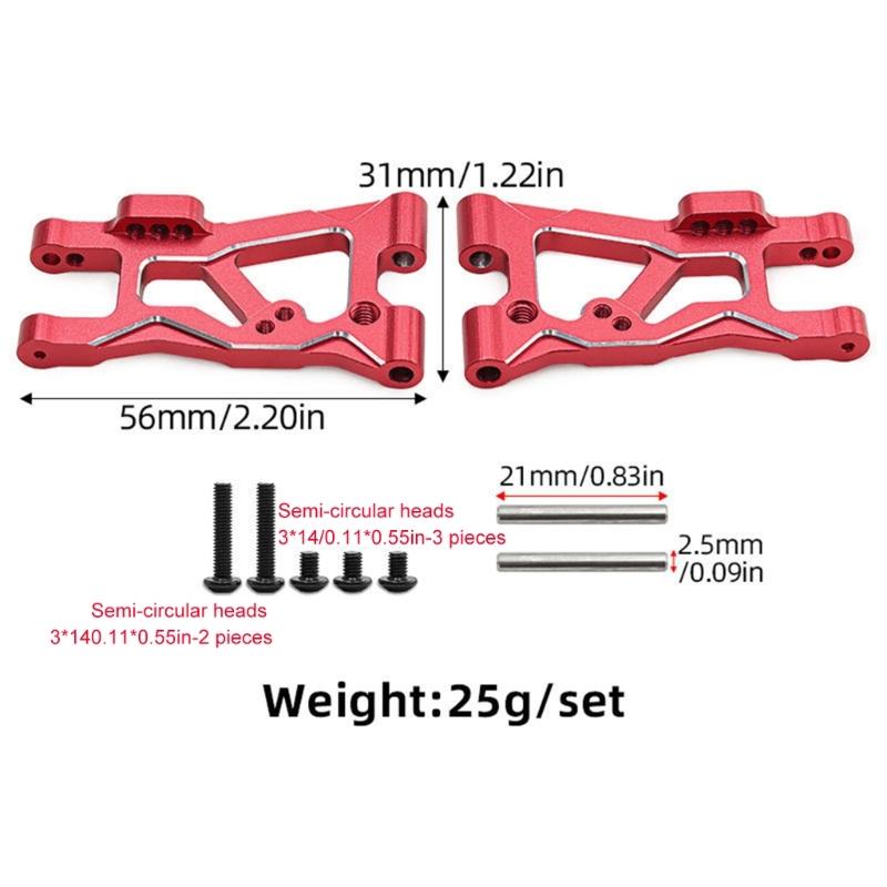 Simulated Car Metal Suspension Upgrades for 1/10 Remote Car for Truck Model Car Control Arms Upgrades Rear Lower Arms