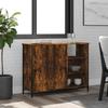 VidaXL Buffet Smoked Oak 100x33x75 Cm Engineered Wood 835551