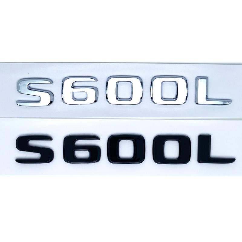

Glossy Black Silver S480 S500 S560 S580 S600 ABS Emblem for Benz S W222 W223 Car Side Rear Badge Nameplate Logo Sticker glossy black