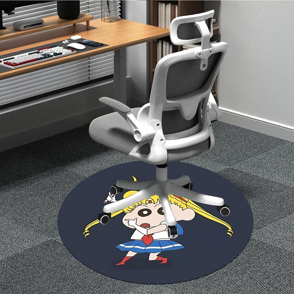 

1pc Sailor Moon, ShinchanChair Carpet for Office, Non-slip, Soft and Durable Office Rug for Interior Decoration, Perfect for Office yy250925210 80cm by 80cm