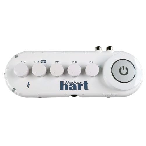 Makerhart Just Combo V 5-Channel Stereo Input/Microphone Input/Bluetooth Input/Output/USB Audio Output/Built-in Microphone/USB Mute/Audio Mixer Interf