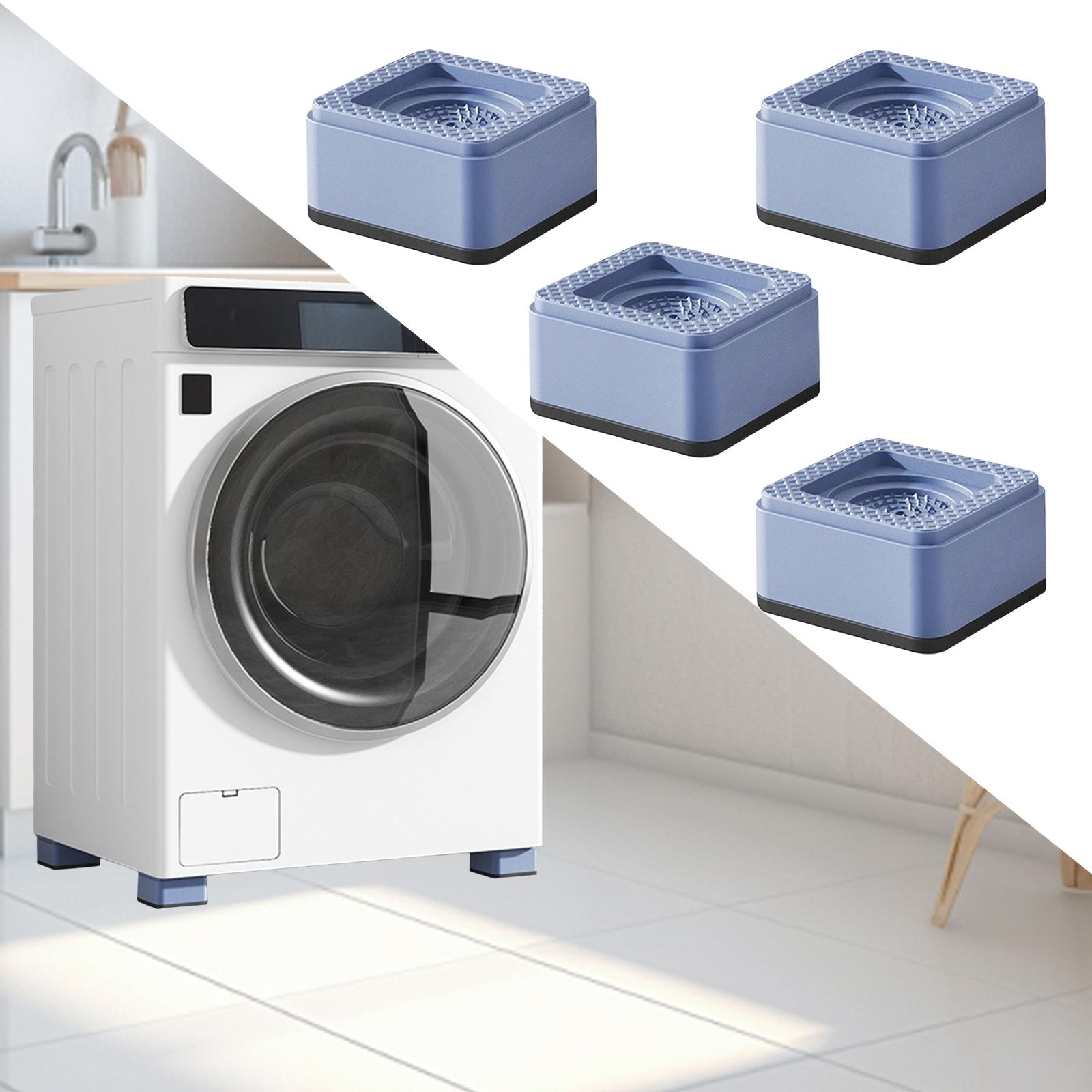 4x Washing Machine Anti Vibration Pads Base Foot Pads Convenient Portable Silent Versatile Heightening Mats for Appliances