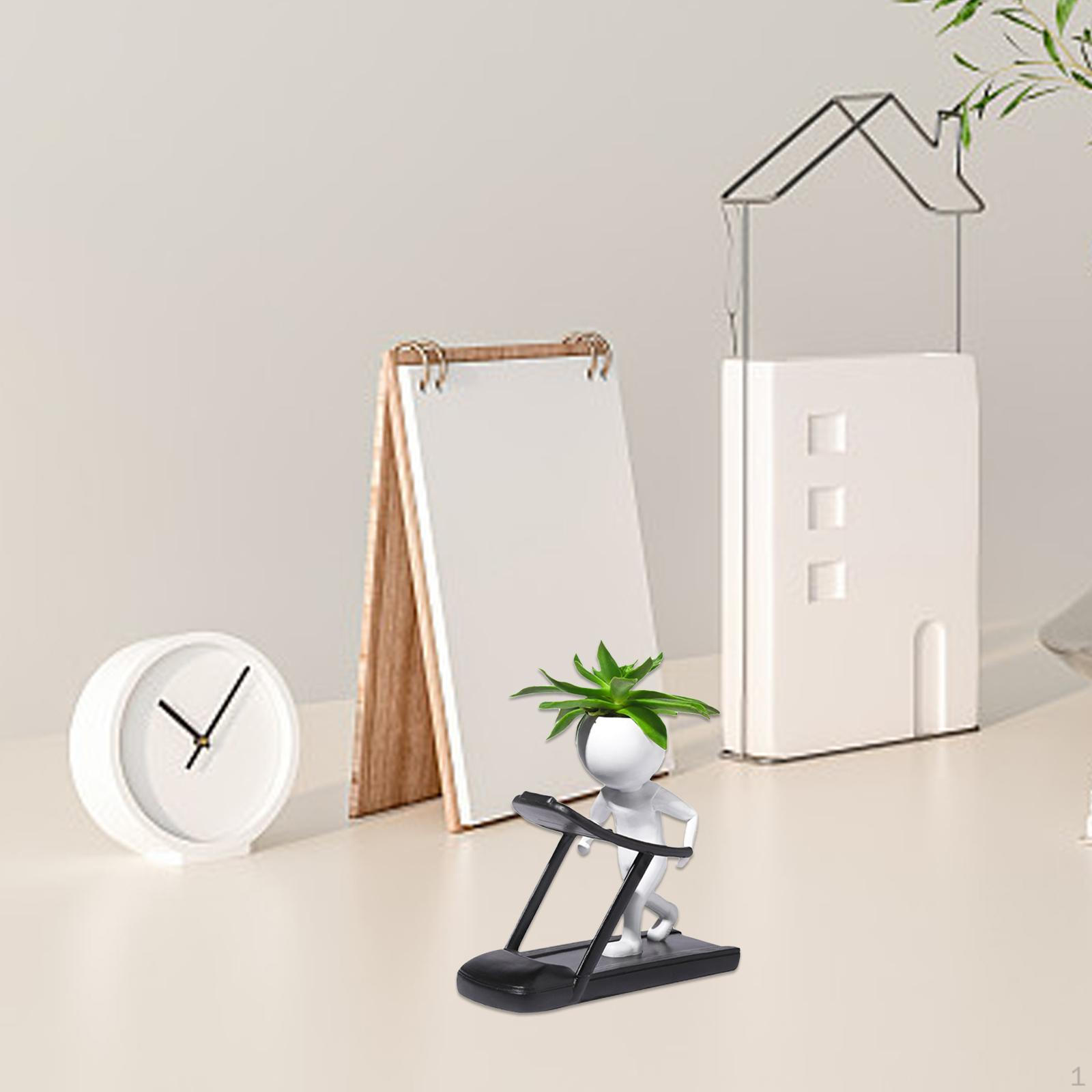 

Креативный цветочный горшок, декоративная фигурка, цветочный горшок, настольное украшение для подоконника, подарок на новоселье Treadmill