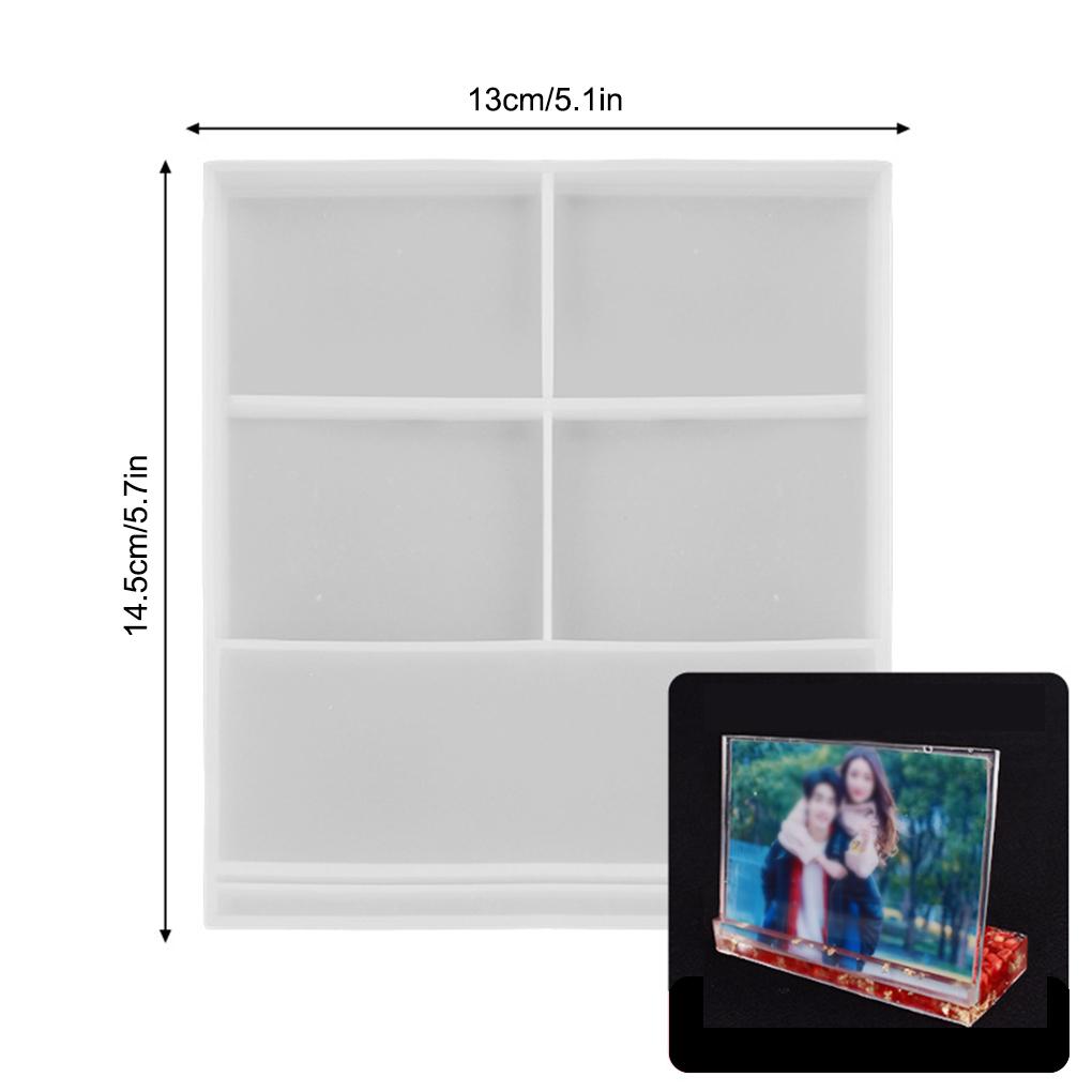 Picture Frame Bracket Mold Molds DIY Gift Heart-shaped Photograph Silicone Mould Heat-resistance Flexible Desktop Gadgets