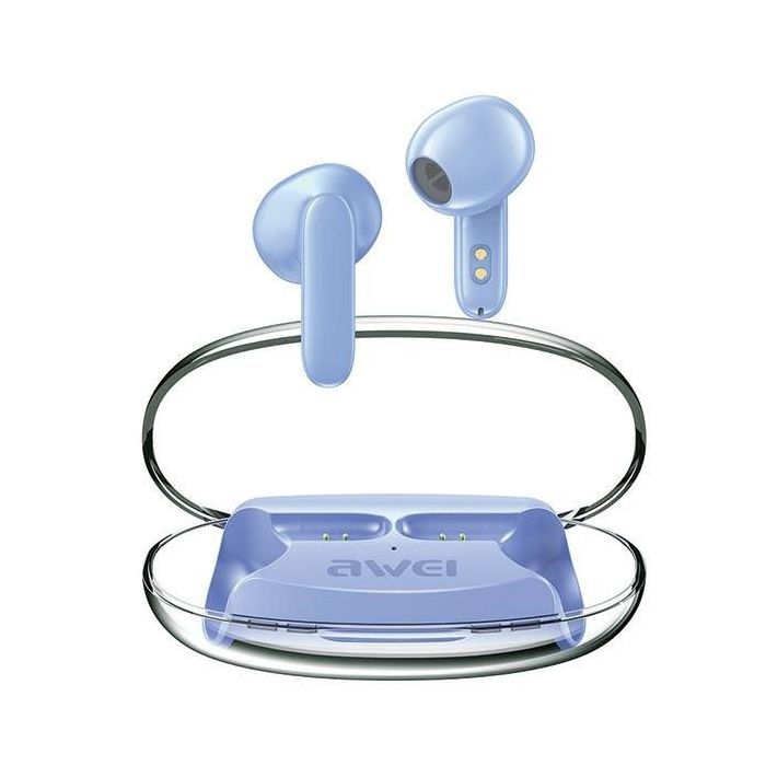 Oreillette bluetooth Awei - AWE000179 - Ãcouteurs Ãcouteurs Bluetooth 5.3 T85 ENC TWS Bleus