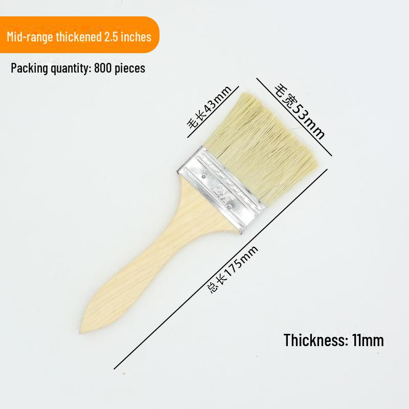 

Набор промышленных кистей для покраски и чистки — мягкая и жесткая щетина, длинная ручка для работы с клеем, краской и мелкой работы