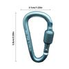 1PC Aluminum Alloy Carabiner Safety Buckle Keychain With Lock Climbing Button D-shape Carabiner Camping Hiking Hook Multi Colors