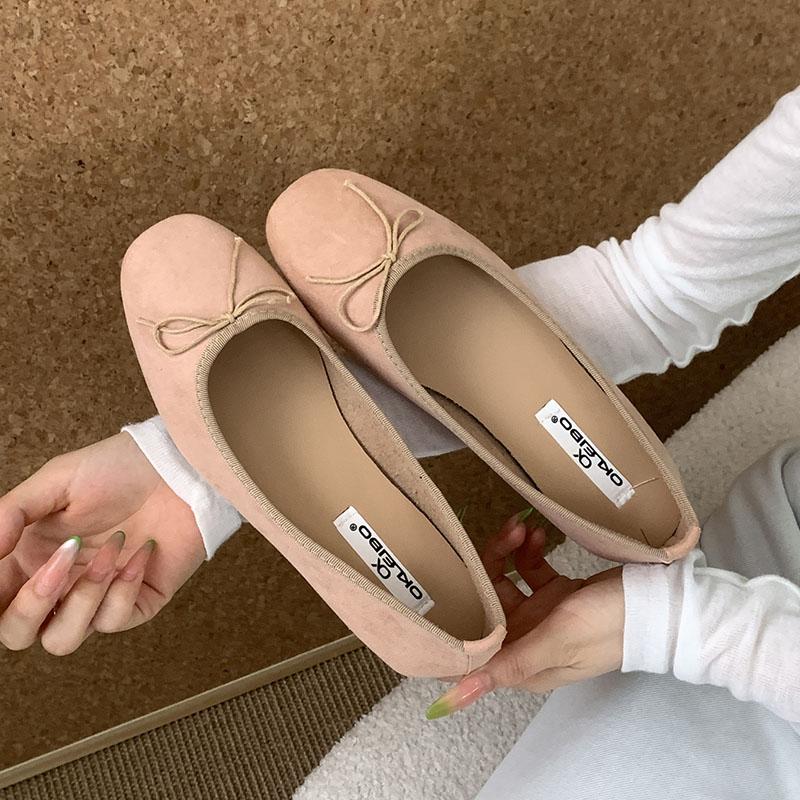

Модная женская обувь слипоны Женские балетки Туфли Бант-бабочка Модные неглубокие женские балетки С обувью Новинка Лето Весна 35 розовый