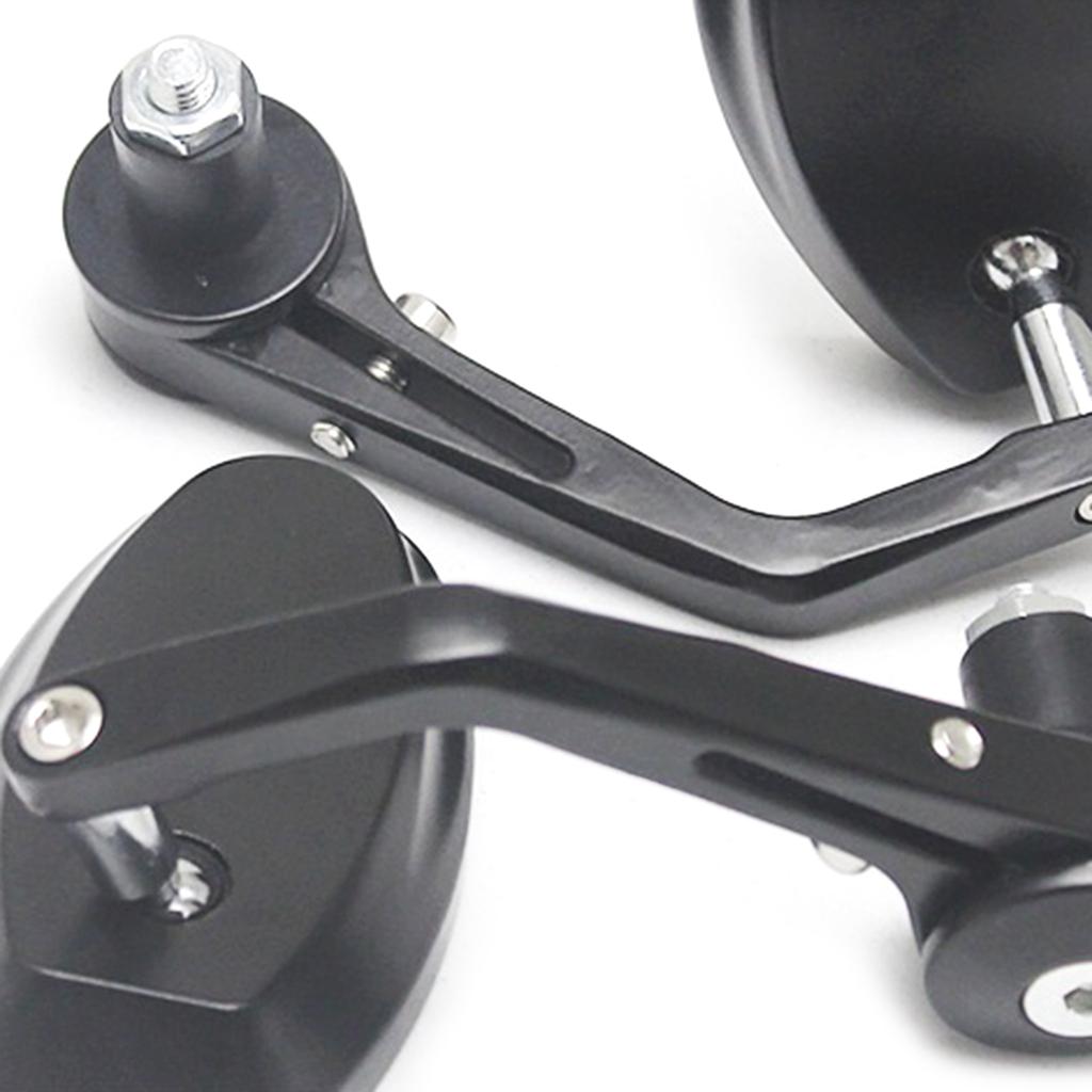 Bike Mirror Bicycle Mirrors Handlebar Rearview Mirror 360° Rotation Adjustable Wide View for 7/8" 22mm Bar End