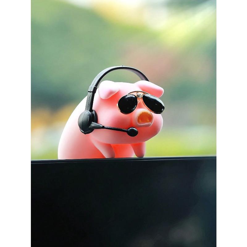Cartoon Schwein Auto Anhänger Rückspiegel Dekoration