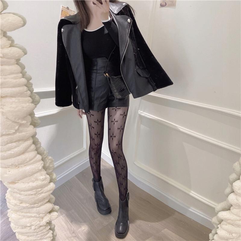 elegant WOMEN' TIGHTS, lace, mesh, elastic, , fashionable