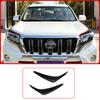 Headlight Eyebrow Trim For Toyota Prado 150 2014 2015 2016 2017 Front Lamp Brow Molding Strip Chrome Styling Car Exterior Parts