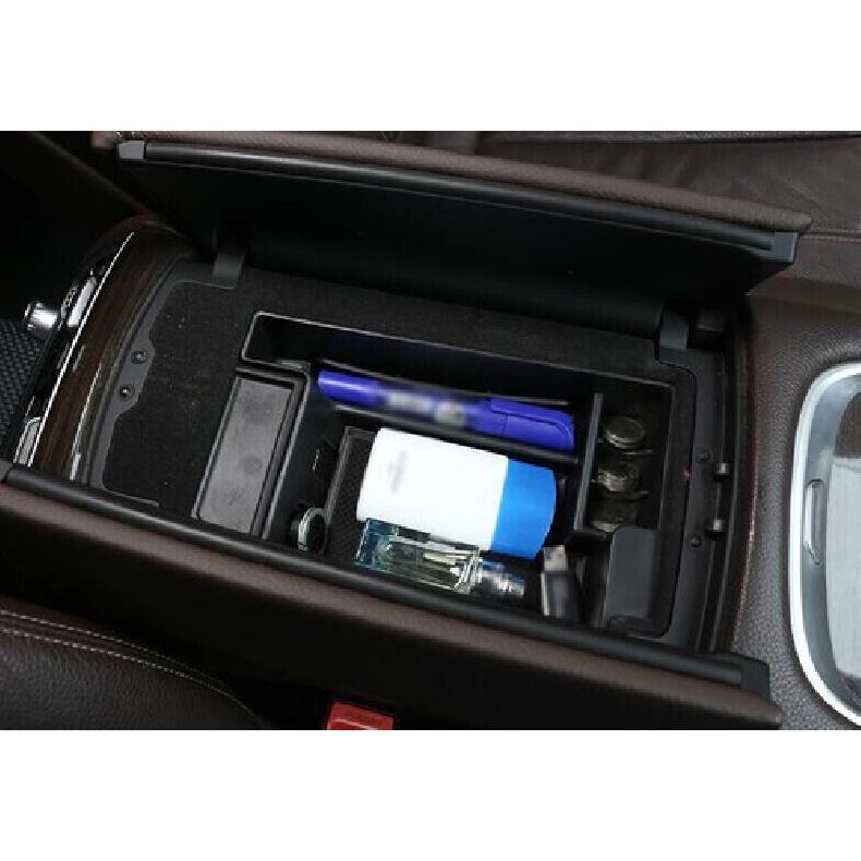 Fit For BMW 7 Series 2016- Matte Black Middle Console Storage Box Trim 1PCS