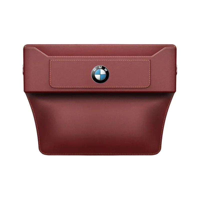 Pre BMW Organizér na medzeru v autosedačke Multifunkčný kožený úložný priestor Pre BMW X1 X3 X5 X6 X7 1 3 5 6 7 Séria G20 G30 G11 F15 F16 G01 G02