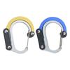 Multifunktionaler Karabiner Aufhängeschnalle Starker D-förmiger Karabiner Legierung Vielseitig Drehbar Lasttragend Aluminiumclip
