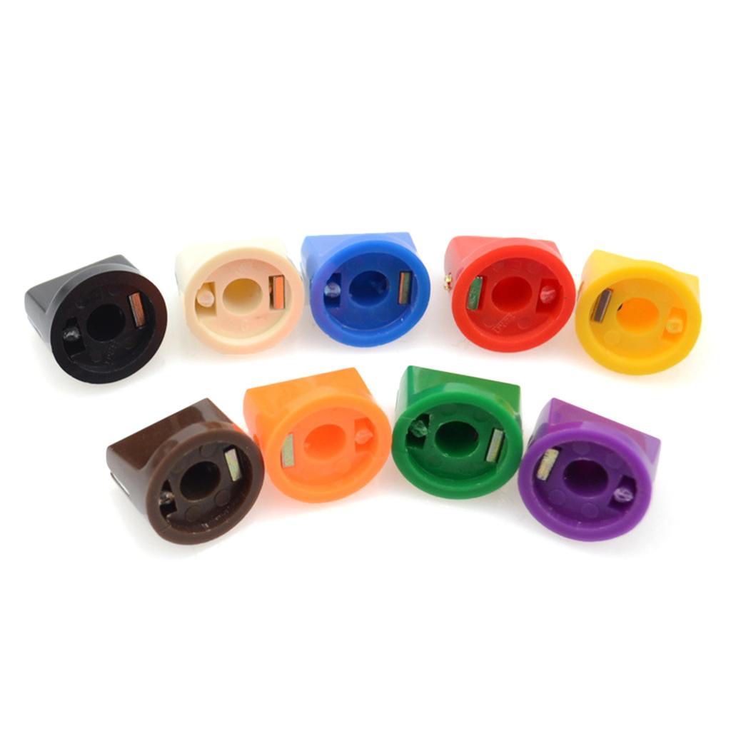10Pcs/set Guitar Foot Nail Effect Pedal Protection Caps Guitar Effect Part Colorful Guitar Effect Pedal Footswitch Knobs