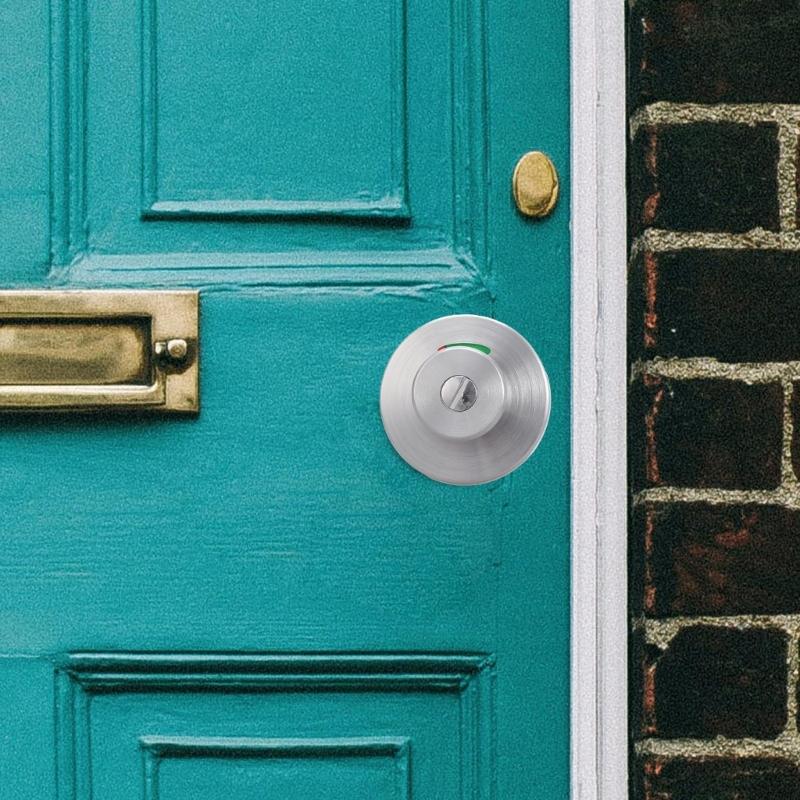 Toilettenriegel mit Frei/Besetzt-Anzeige Metalltürschloss Verschleißfest für einfache Installation im Gewerberaum
