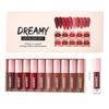 10PCS Velvet Matte Lip Gloss Set - Waterproof & Long Lasting, Highly Pigmented Lipstick, Non-Stick Feel for Women, Daily Wear to Party Makeup
