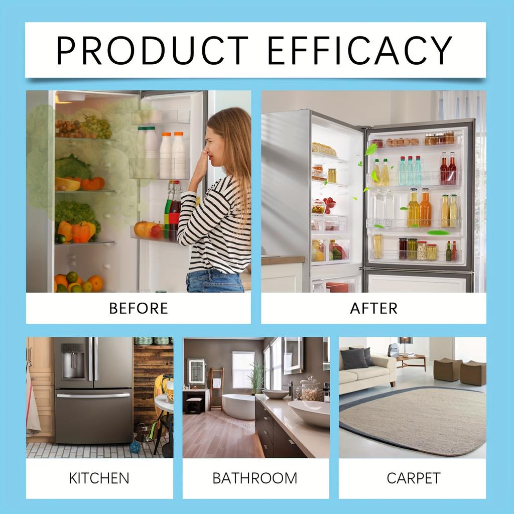 Jakehoe Kühlschrank Deodorant Reiniger - Löst schnell Lebensmittelflecken und Fett, Kühlschrank Luftreiniger, Gefrierschrank Deodorant