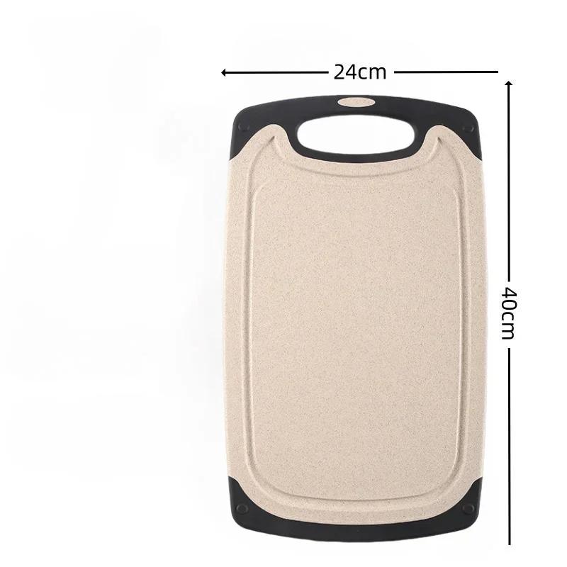 Kitchen Tools FDA Wheat Straw Plastic Cutting Board Three-piece Cutting Board for Cutting Vegetables, Fruits and Meat