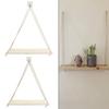 Hanging Shelves Set of 1 Rustic Design with Hooks for Easy Mounting