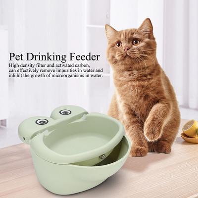Plastic Green Pet Intelligent Automatic Circulation Water Dispenser Drinking Feeder for Cats